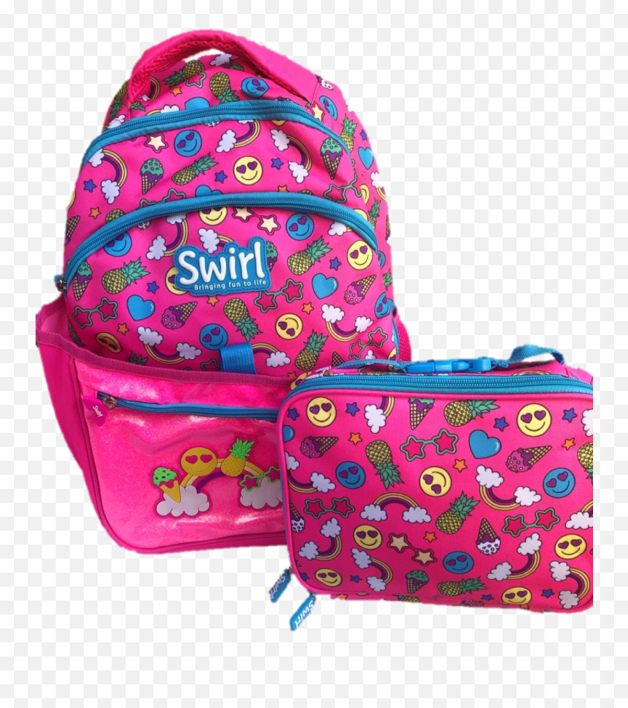 Swirl Emoji School Backpack And Lunch Cooler U2013 Sa Pty - For Teen Png,School Emoji Png