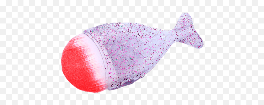 Mermaid Tail Handle Glitter Makeup Brush - Soft Png,Mermaid Tail Transparent