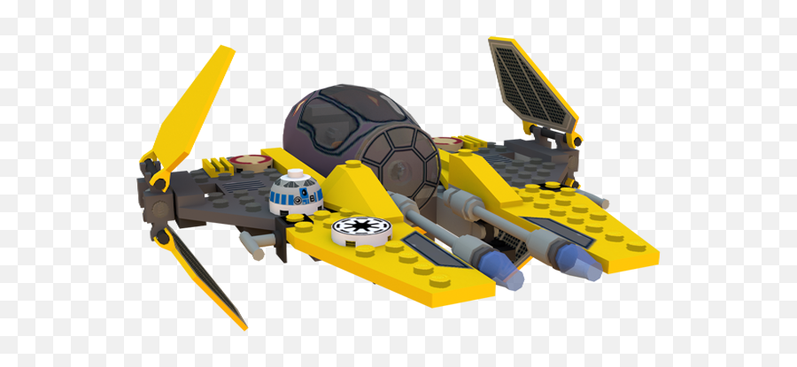 Gamecube - Lego Star Wars The Video Game Jedi Interceptor Lego Star Wars Game Models Png,Anakin Png