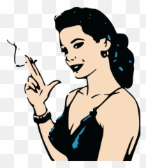 Smoking Clipart Png 5 Image - Woman Png