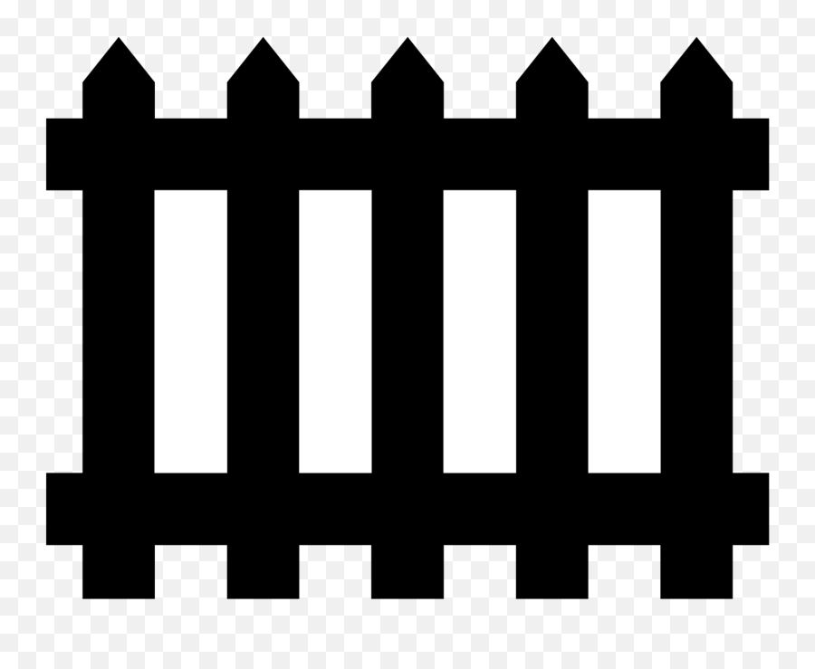 28 Collection Of Farm Picket Fence Clipart - Guarded Railway Picket Fence Clipart Png,Fence Transparent