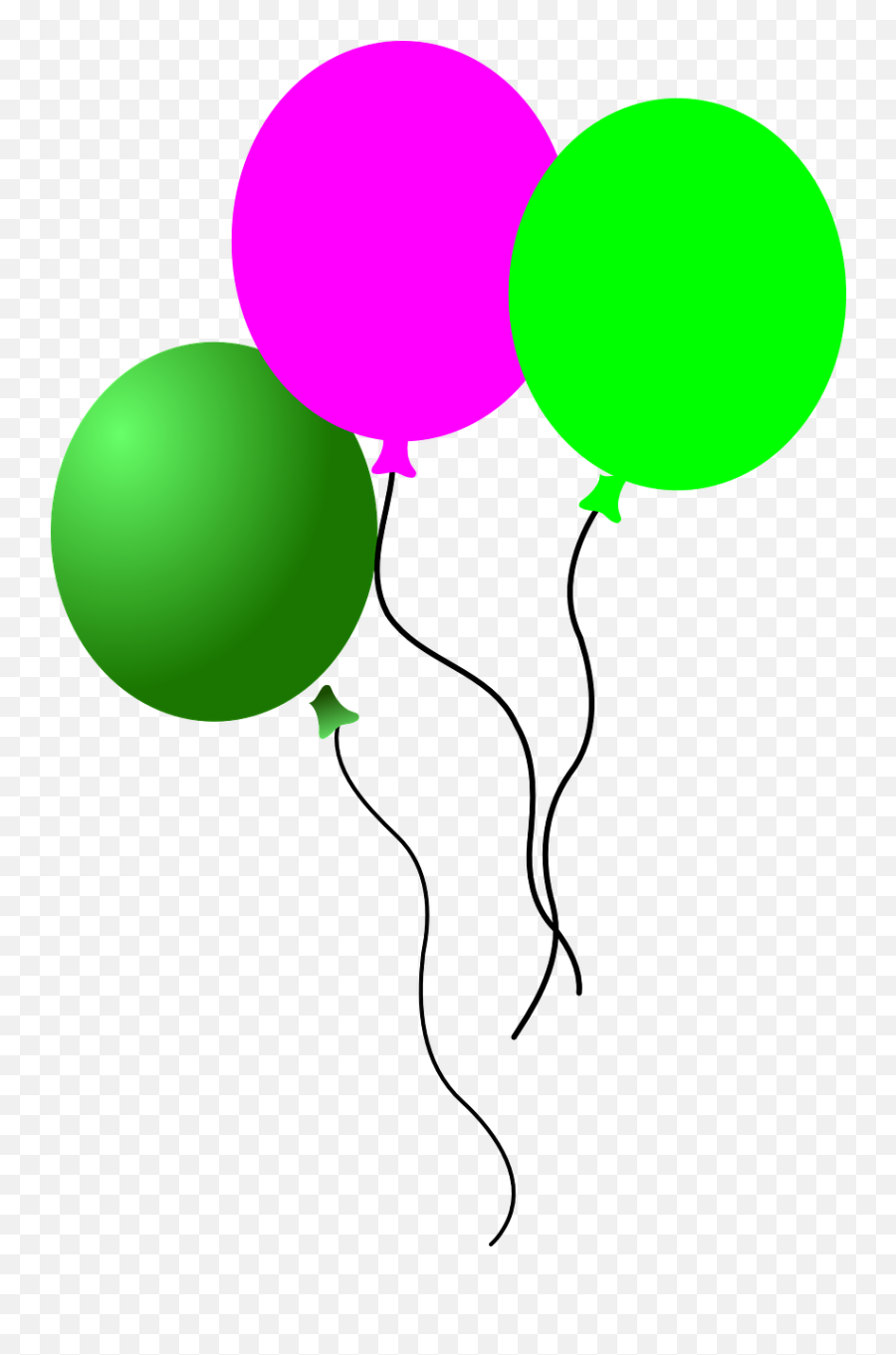 Balloons Pink Green Flying Png Image Clipart - Full Size Party Balloons Logo,Pink Balloons Png