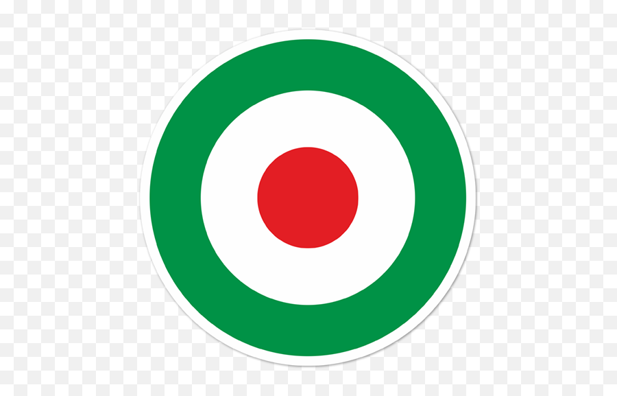 Sticker Italy Flag Circle Muraldecalcom - Cerchio Bandiera Italiana Png,Italy Flag Png
