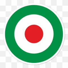 Sticker Italy Flag Circle Muraldecalcom - Cerchio Bandiera Italiana png