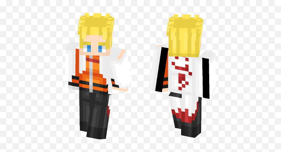 Download Naruto Hokage Minecraft Skin For Free - Madoka Magica Minecraft Skin Png,Naruto Hokage Png