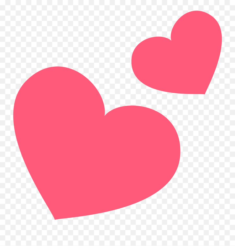 Two Hearts Emoji Icon Vector Symbol Ai Eps Svg Png Free - Two Hearts Emoji Png,Heart Emojis Transparent