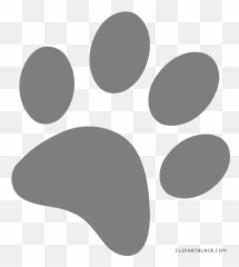 Dog Paw Prints Clipart - Royal Blue Png Bobcat
