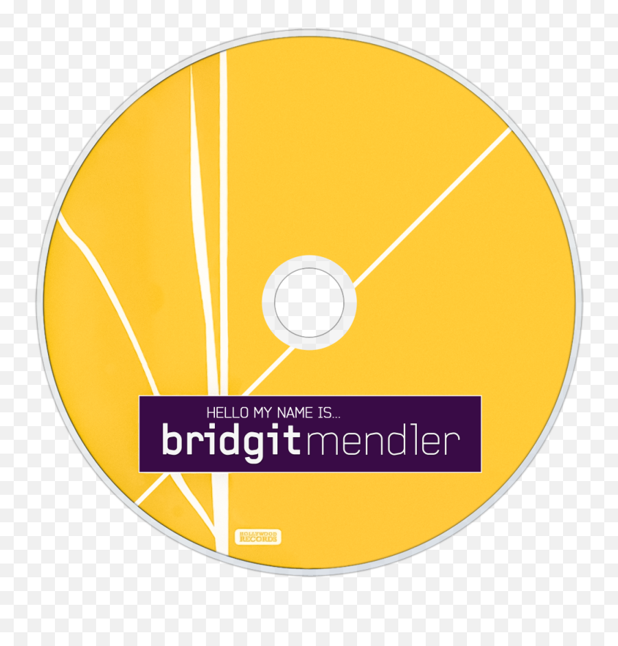Cd Disc Image - Bridgit Mendler Hello My Name Is Cd Label Png,Hello My Name Is Transparent