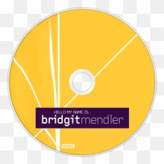 Cd Disc Image - Bridgit Mendler Hello My Name Is Cd Label Png,Hello My Name Is Transparent
