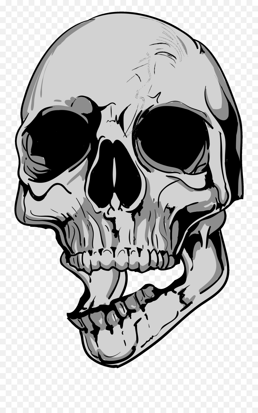 8bit - Skull Drawing Mouth Open Transparent Png Original Skull Open Mouth Pdf,Skull Transparent Png