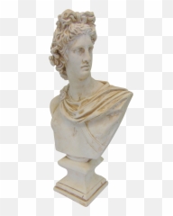 Roman Male Figural Plaster Statue - Classical Sculpture Png,Roman Bust Png