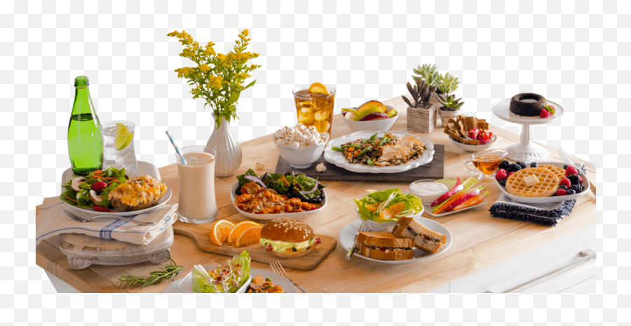 Food Table Png Picture - Dining Table With Food Png,Buffet Png