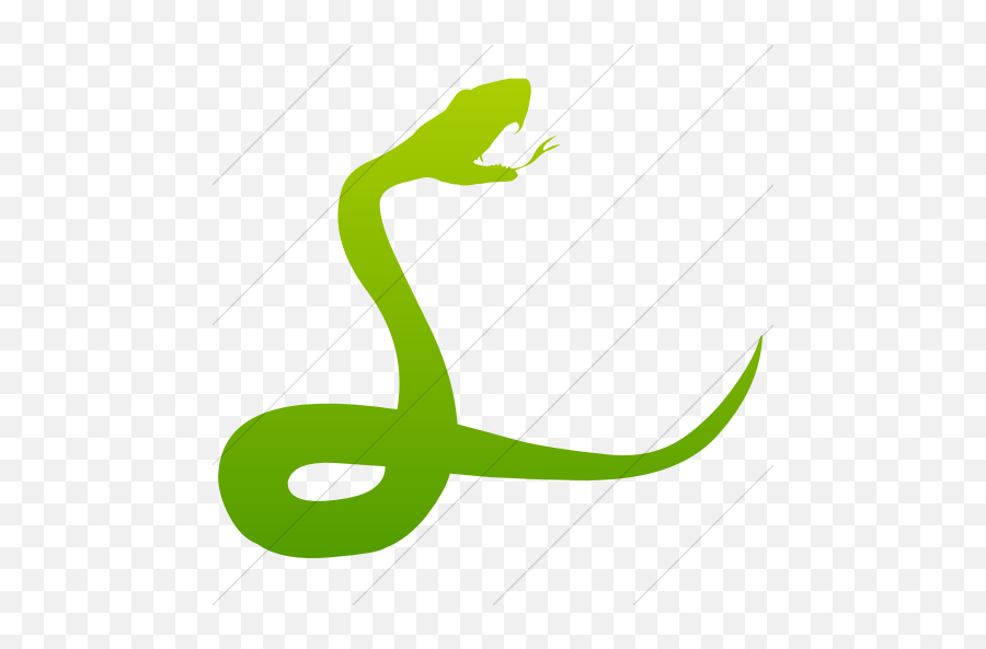 Simple Green Gradient Animals Snake Icon - Lizard Png,Green Snake Icon