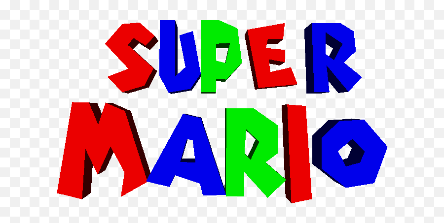 Nintendo 64 - Super Mario 64 Logo Debug Menu The Graphic Design Png,Mario Logo Transparent