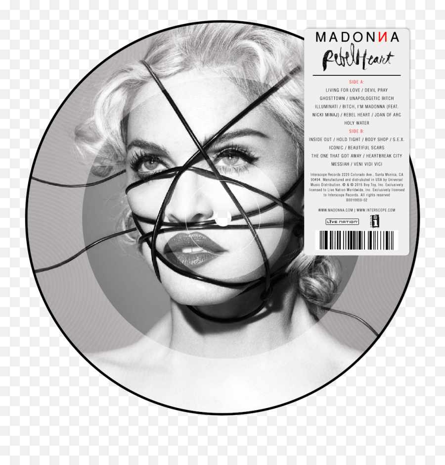 Rebel Heart - Madonna 2015 Rebel Heart Cd Png,Madonna Icon Live