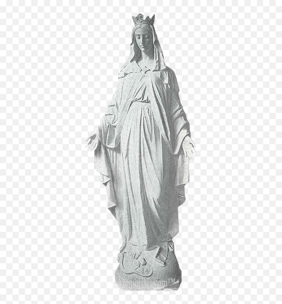 Lady Of Miracles Marble Statue - Classical Sculpture Png,Our Lady Of Lourdes Icon