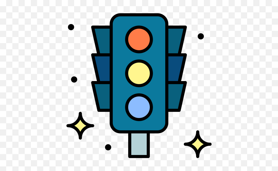 Free Traffic Lights Icon Of Colored Outline Style - Kakao Apeach Whatsapp Sticker Png,Traffic Light Icon Free