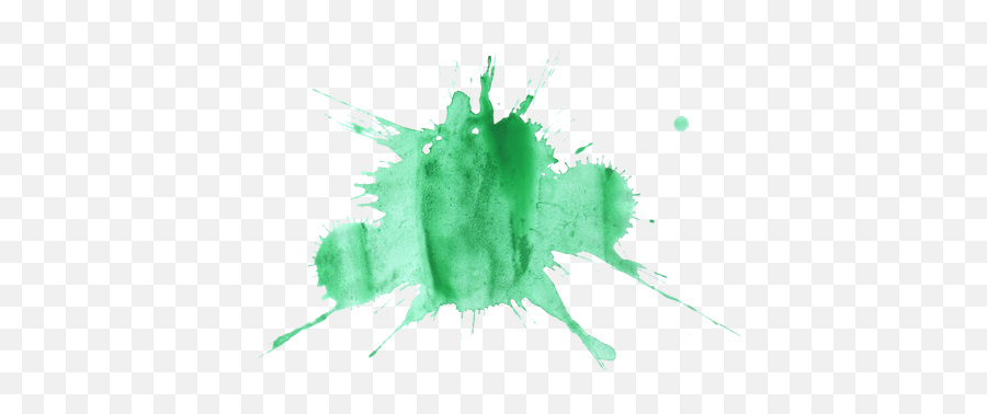 Green Paint Splatter Png - Paint Splash Transparent Background,Watercolor Transparent Background