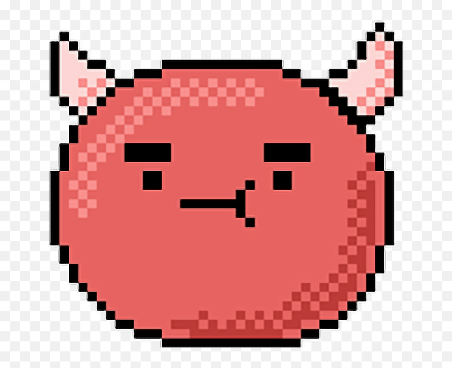 Evil Devilemoji Kawaii Cute Pixel - Planet Pixel Art Png,Devil Emoji Png