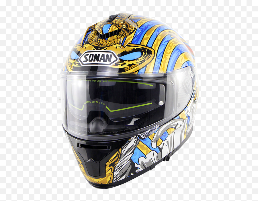 Soman Full Face Racing Helmet Ece Casco Moto Anti Glare - Motorcycle Helmet Png,Icon Scorpion Helmet