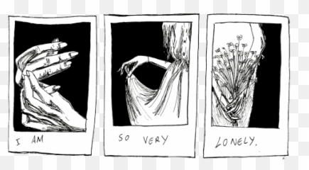 Transparent The Tumblr Artists Roo - Black And White png