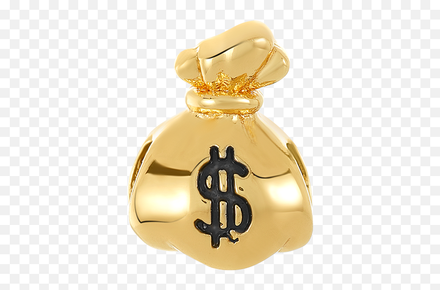 Golden Money Bag Bead - Transparent Gold Money Bag Png,Money Bags Icon