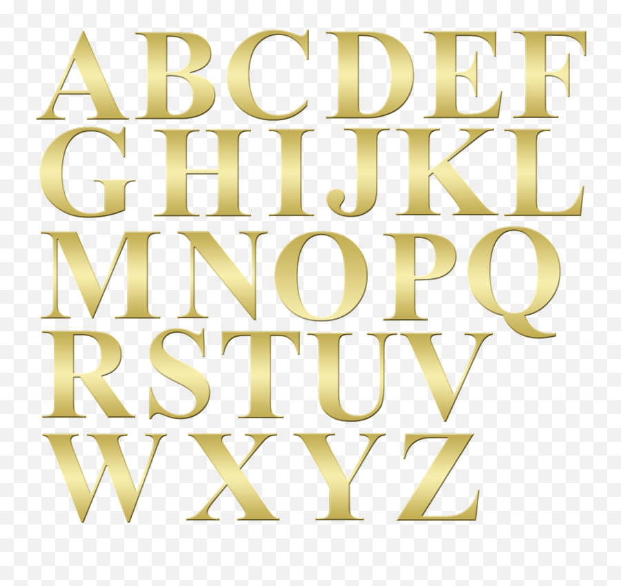 Lettres Alphabet Png 5 Image - Alphabet Gold,Alphabet Png