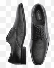 Calvin Klein Gunther Black Lace Up Shoes - Leather Men png