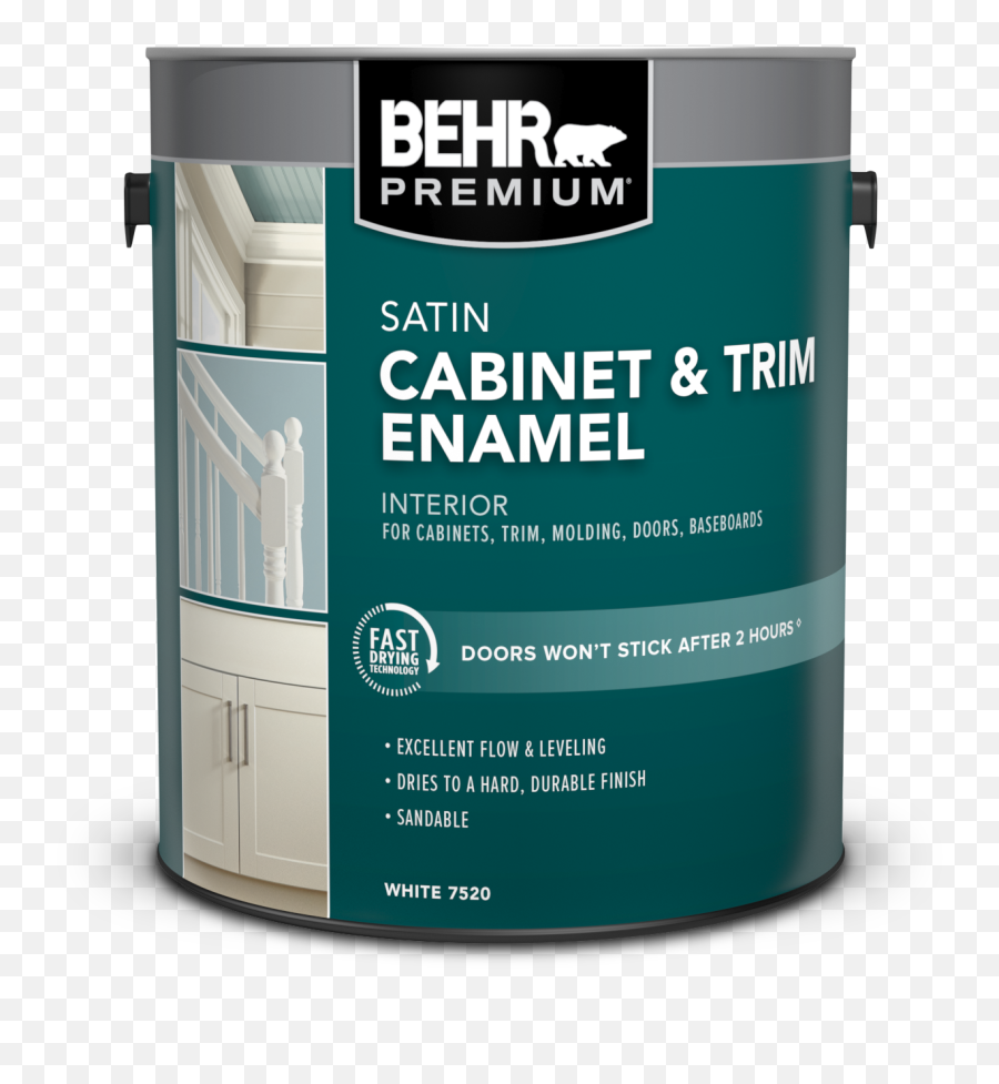 Interior Satin Cabinet U0026 Trim Enamel Paint Behr Pro - Behr Cabinet And Trim Paint Png,Android Hide Icon Labels