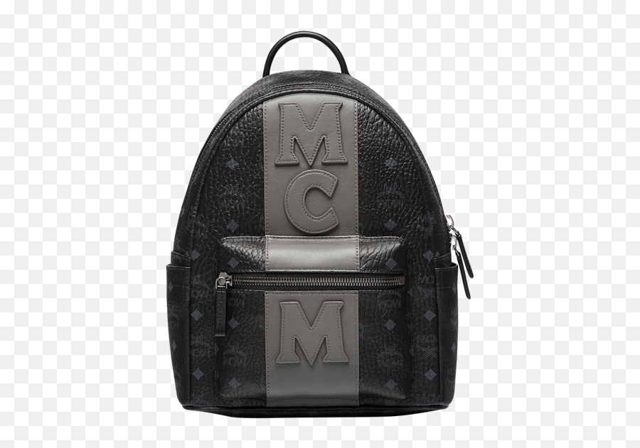Stark Logo Stripe Backpack In Visetos - Mcm Leather Stark Stripe Visetos Backpack Png,Stripe Icon
