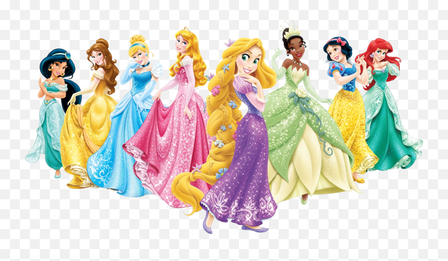 Disney Princesses Png Cartoon Image - Drawing Of All Disney Princess,Disney Princess Png