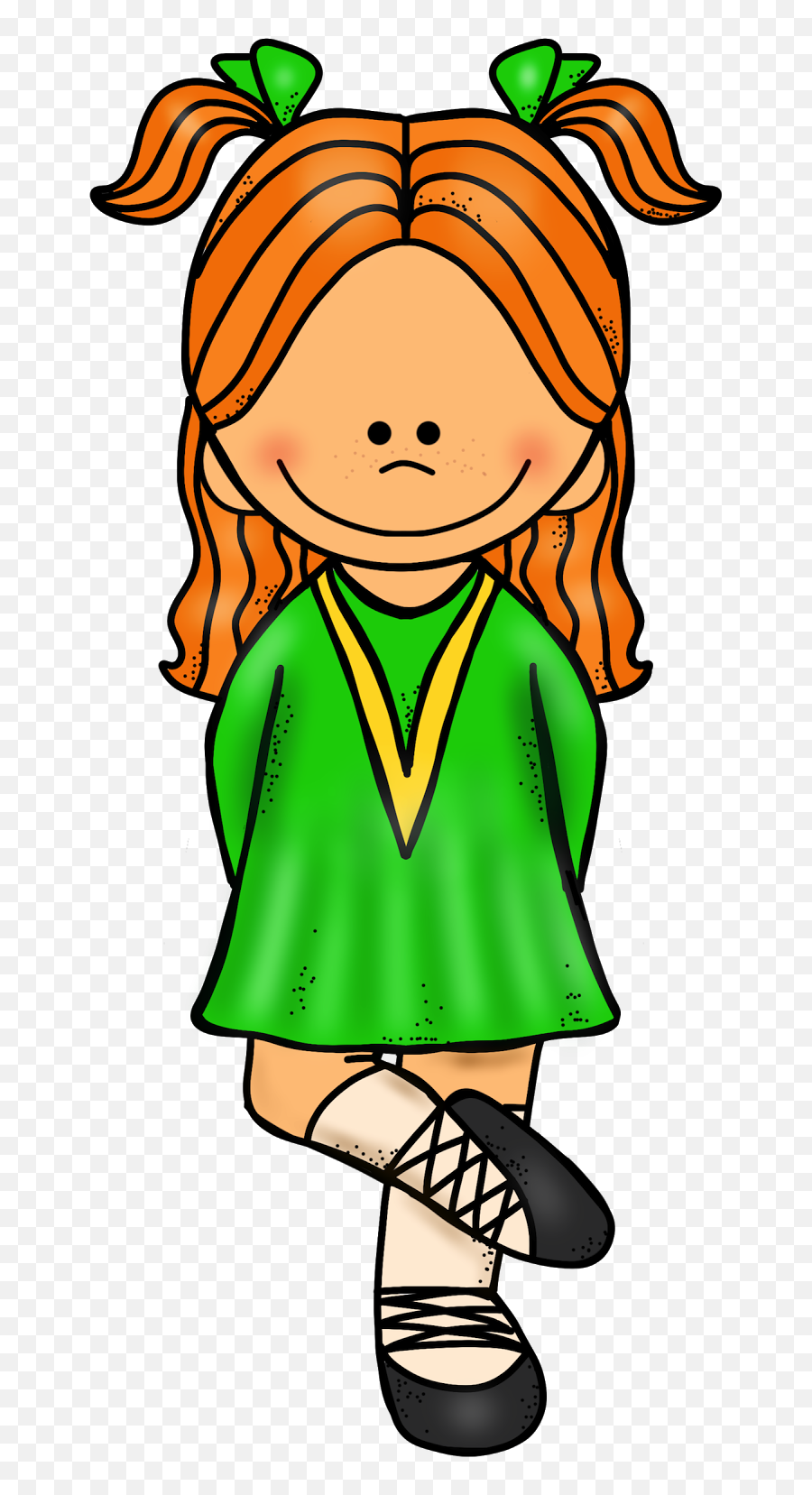 Girl Dancing Clipart - Irish Dancer Clipart Png,Dance Clipart Png