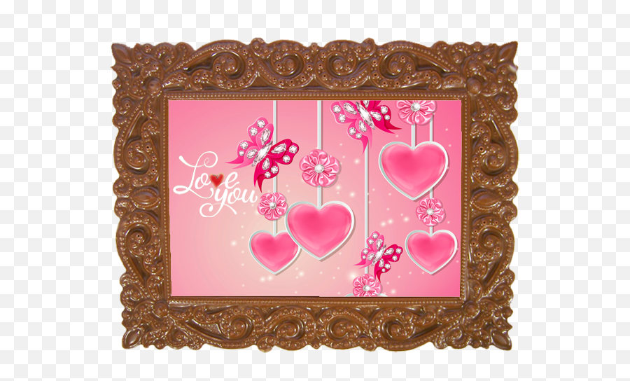 Printed Love Chocolate Frame Victorian - Uffizi Gallery Png,Victorian Frame Png
