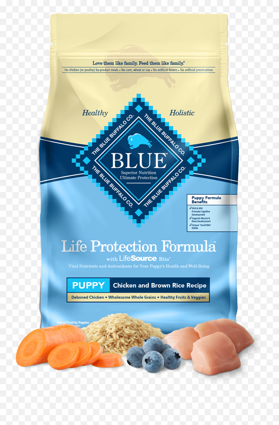 Life Protection Formula Dry Puppy Food Chicken U0026 Brown Rice - Blue Buffalo Puppy Food Png,Dry Bones Icon
