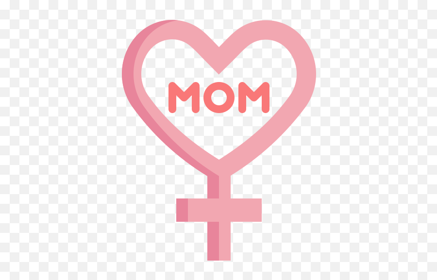 Mom Female Gender Heart Woman Symbol Mothers Day Icon - Girly Png,Feminine Icon