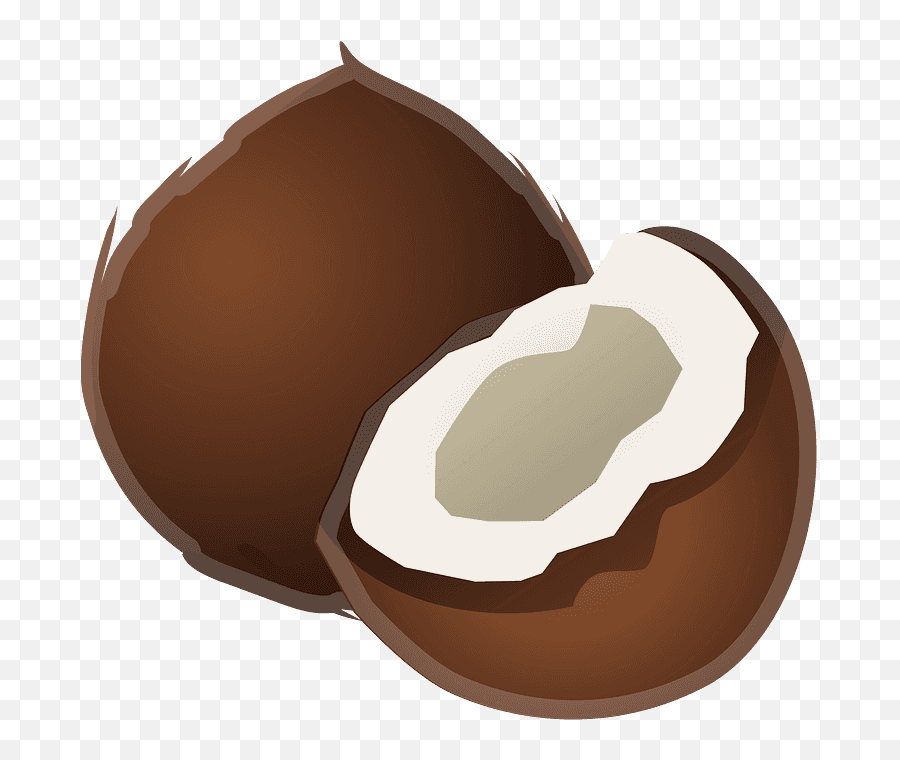 Coconut Emoji Clipart - Coconut Icon Png Download Full Coconut Emoji,Hazelnut Icon