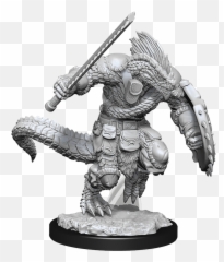 Wizkids Nolzuru0027s Marvelous Miniatures Lizardfolk Barbarian - png