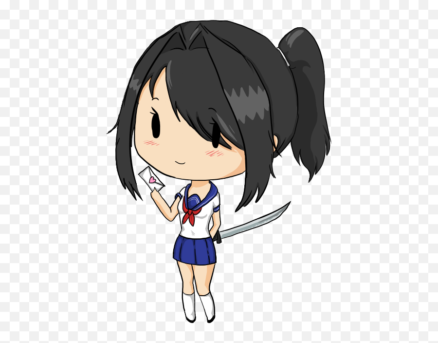 Chibi Ayano Aishi Yarashii - Sensei Illustrations Art Street Chibi Yandere Simulator Ayano Png,Anime Chibi Png
