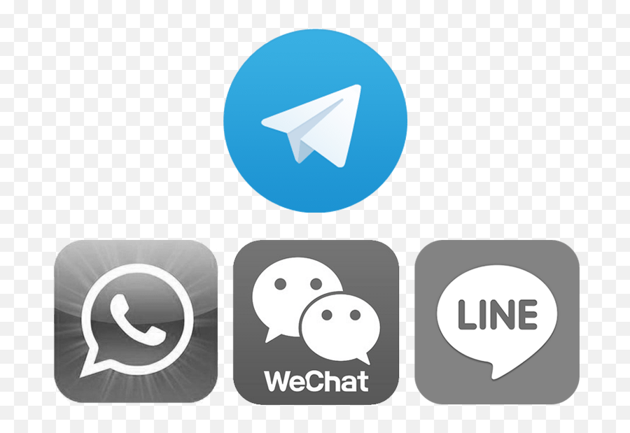 Whatsapp Telegram Wechat Logo Png