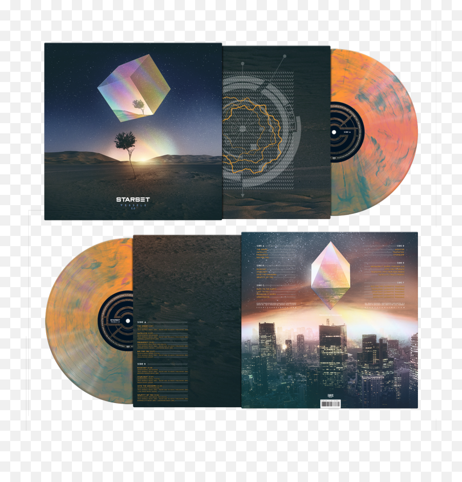 Vessels 20 Lp - Deluxe Double Fold Gate Vinyl Holding 3 Collage Png,Starset Logo