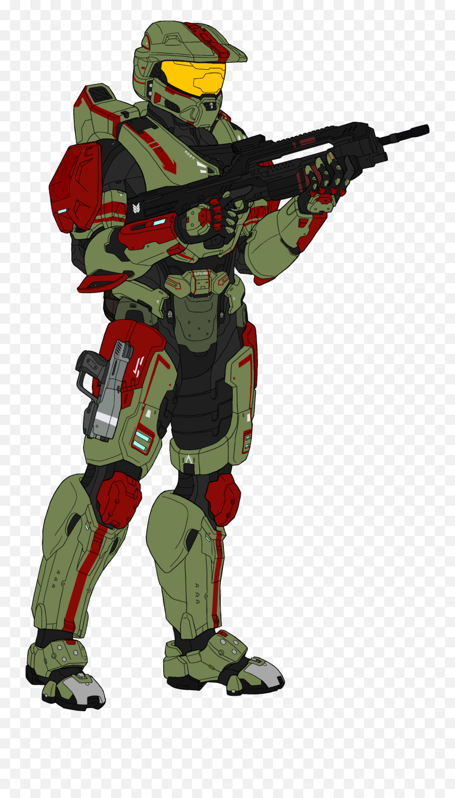 Transparent Halo 3 Spartan Png - Transparent Halo Spartan Png,Spear Transparent