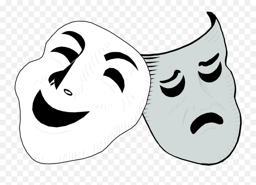 Free Theater Masks Transparent Download Clip Art - Drama Transparent Background Png,Drama Masks Png