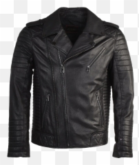 Black Leather Jacket Png Image - Leather Biker Jacket Mens,Collar Png