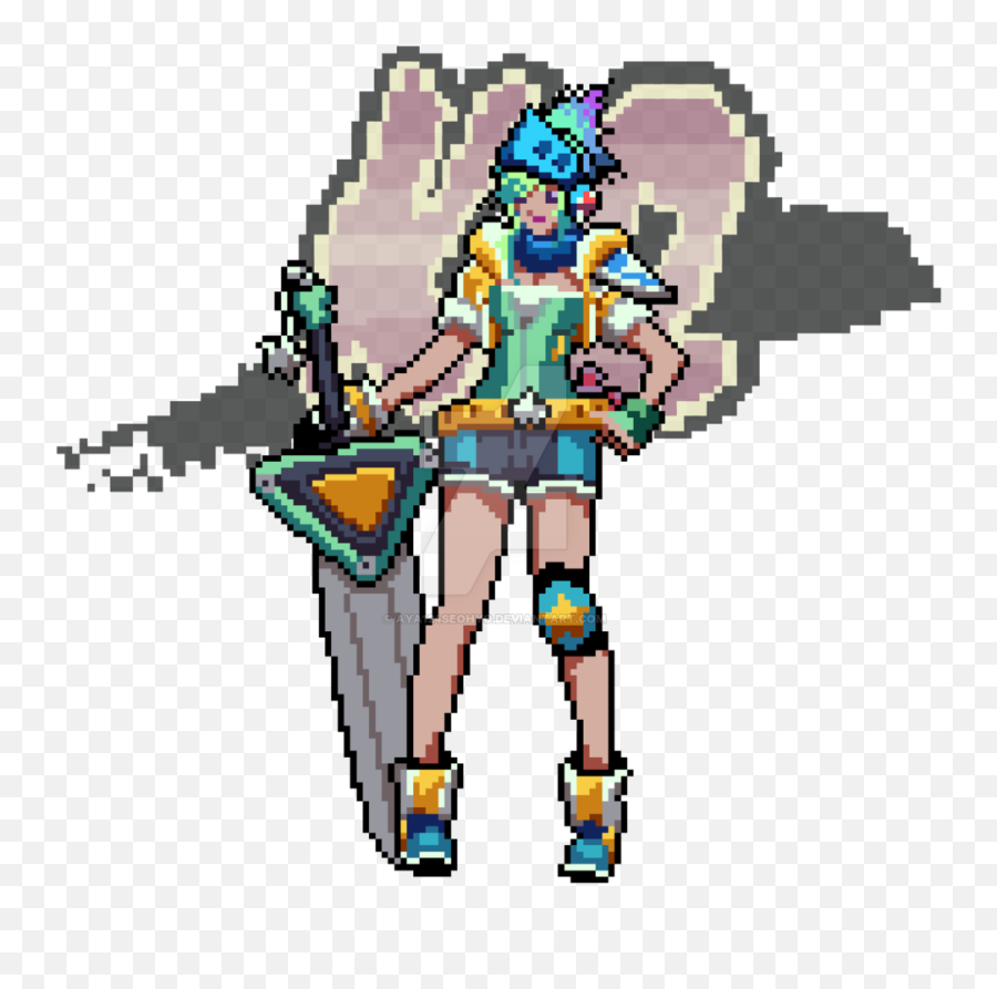 Arcade Riven Pixel Art - League Of Legends Minecraft Art Png,Riven Png