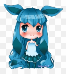 Female - Glaceon Chibi Girl Png,Glaceon Png