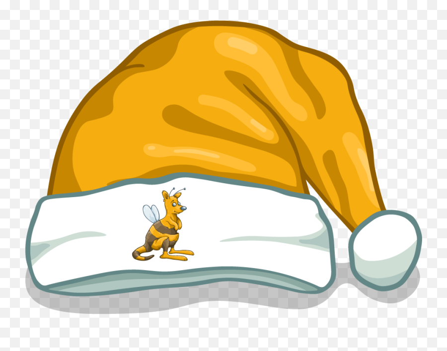 Wallabee Santa Hat Collecting And Trading Card - Rainbow Santa Hat Png,Santa Hat Clipart Transparent