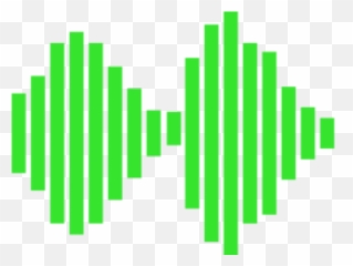 Green Audio Waves Png Transparent - Music Clip Art