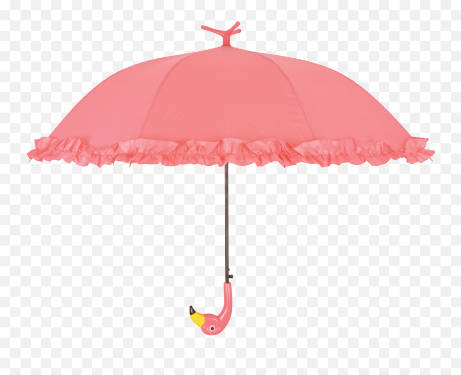 Umbrella Flamingo With Ruffles - Esschert Design Ombrello A Forma Di Fenicottero Png,Ruffles Png