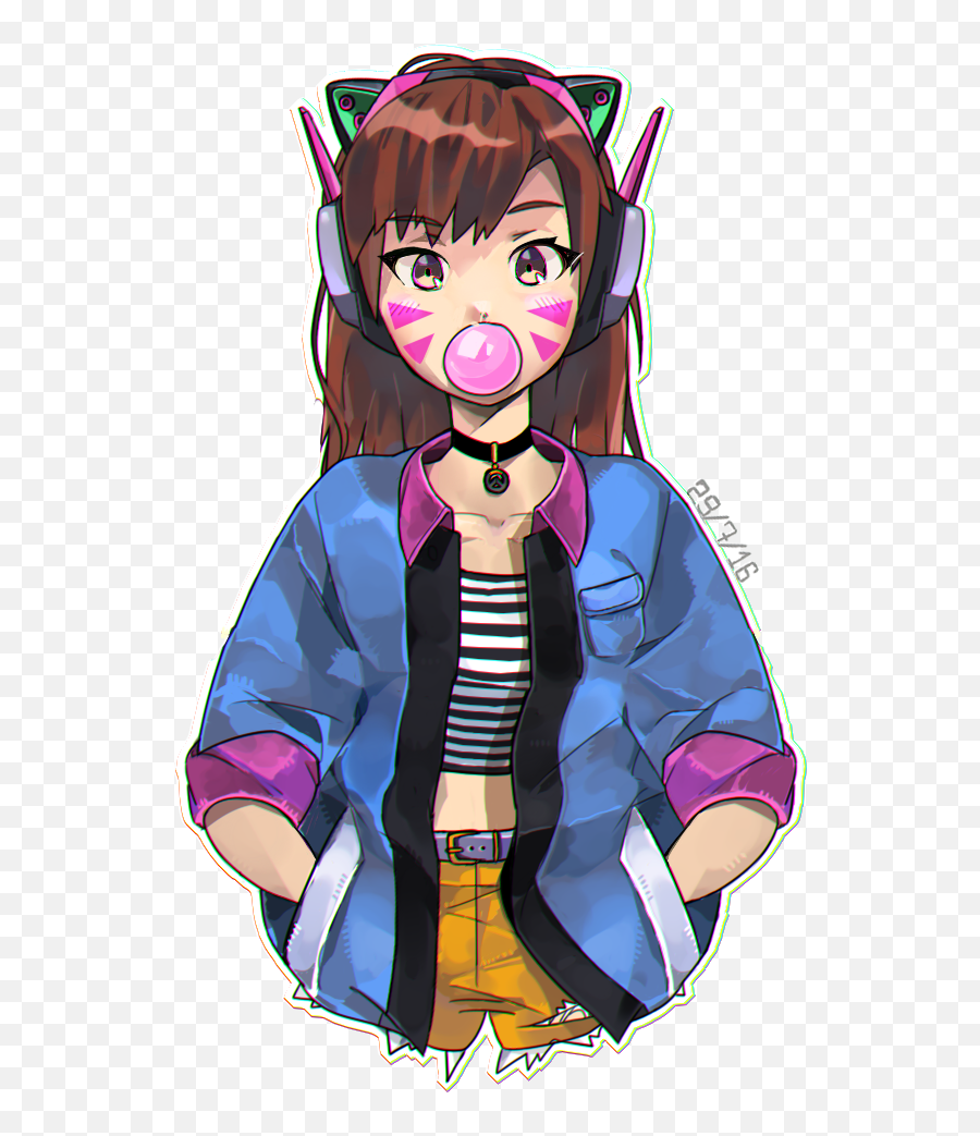 Dva Png 3 Image - Bubblegum D Va,D.va Png