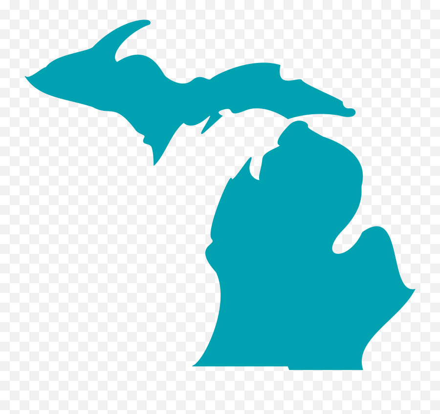 Transparent Background Michigan Clipart - State Of Michigan Png,Michigan Outline Png